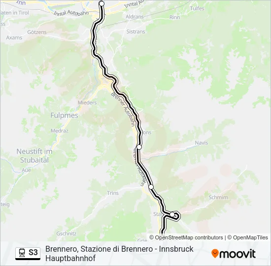 S3 Train Line Map