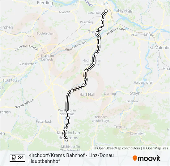 S4 Train Line Map
