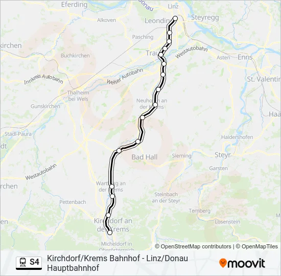 S4 Train Line Map
