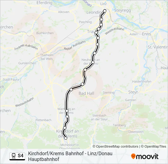 S4 Train Line Map