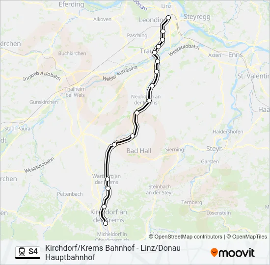 S4 Train Line Map