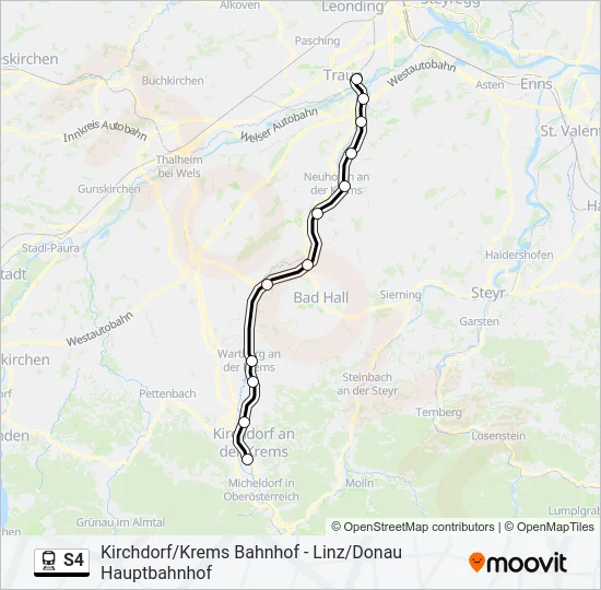 S4 Train Line Map