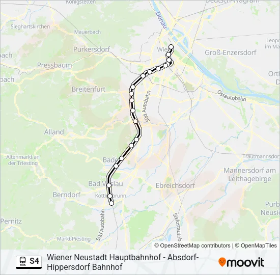 S4 Train Line Map