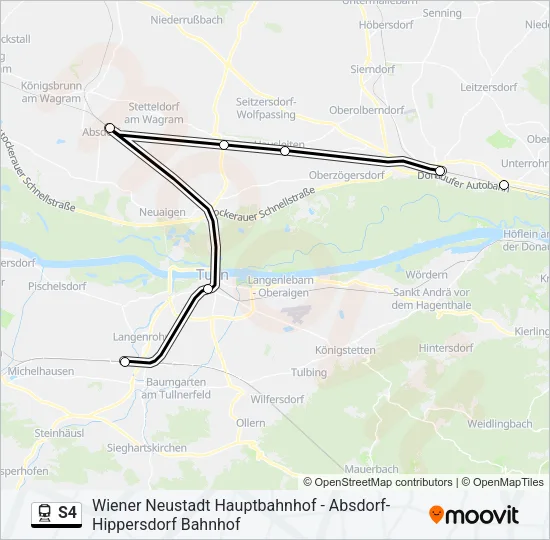 S4 Train Line Map