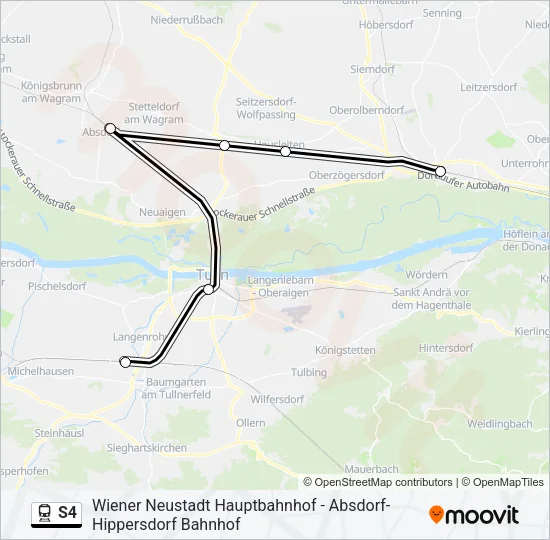 S4 Train Line Map