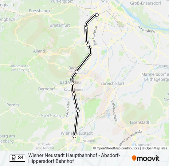 S4 Train Line Map