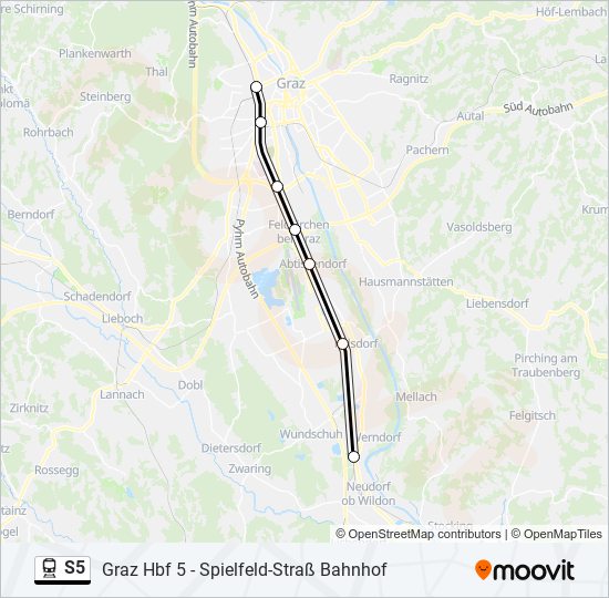 S5 train Line Map