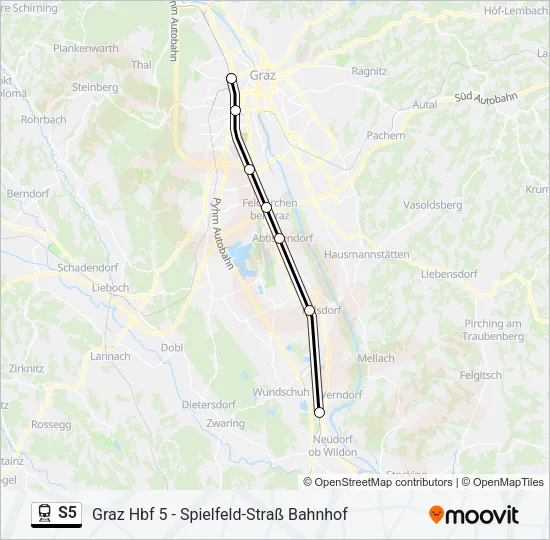 S5 Train Line Map