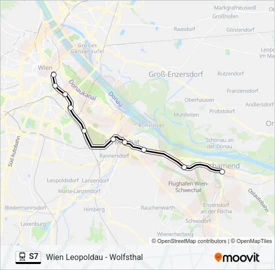 S7 Train Line Map