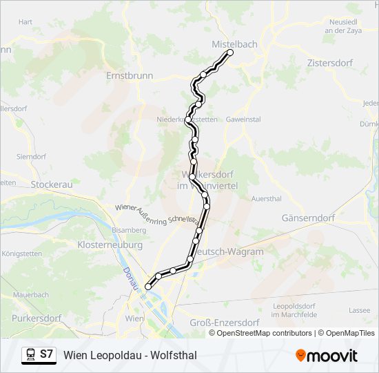 S7 train Line Map