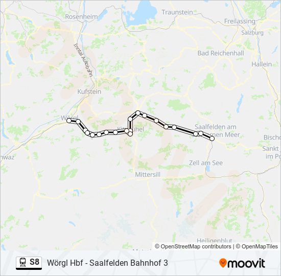 S8 train Line Map