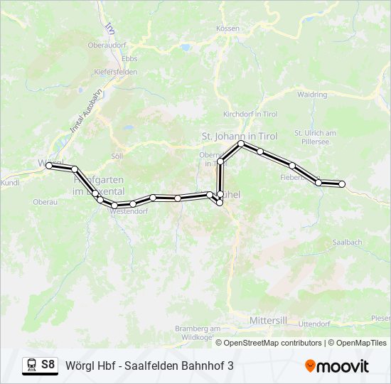 S8 train Line Map