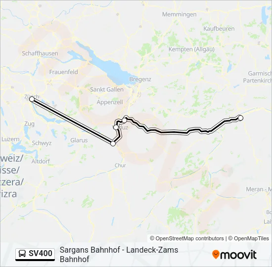 SV400 Bus Line Map