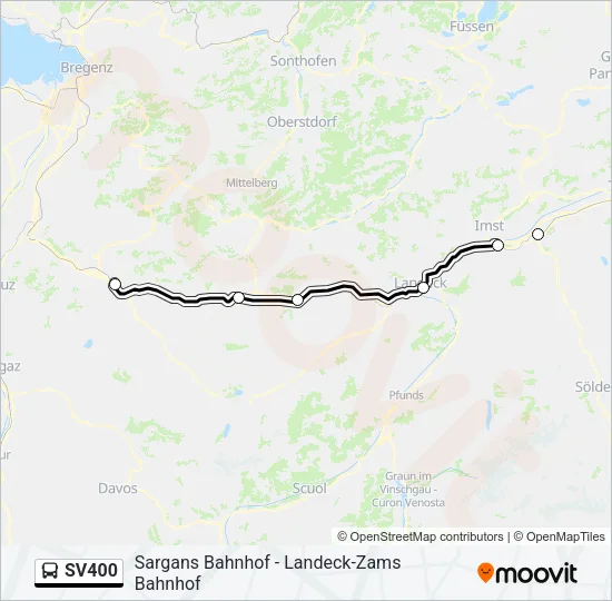 SV400 Bus Line Map