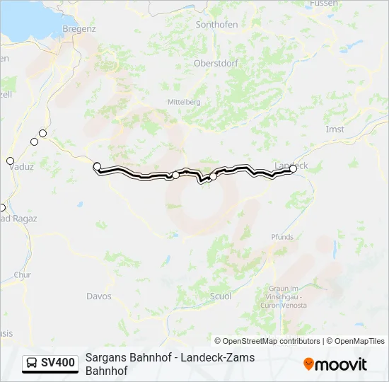 SV400 Bus Line Map