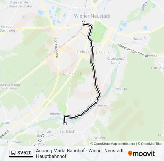 SV520 Bus Line Map