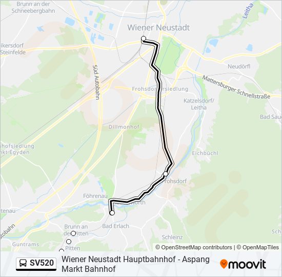 SV520 bus Line Map