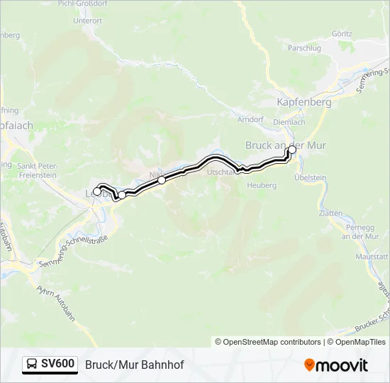 SV600 Bus Line Map