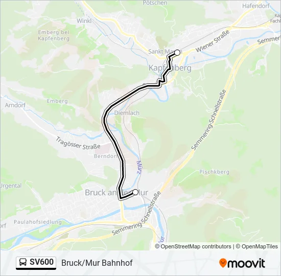 SV600 Bus Line Map