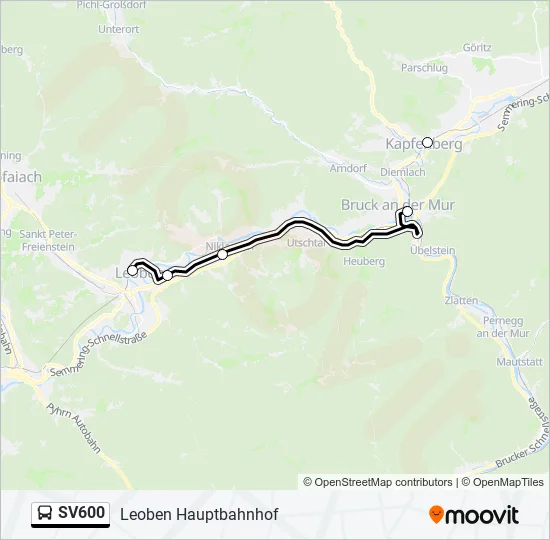 SV600 Bus Line Map