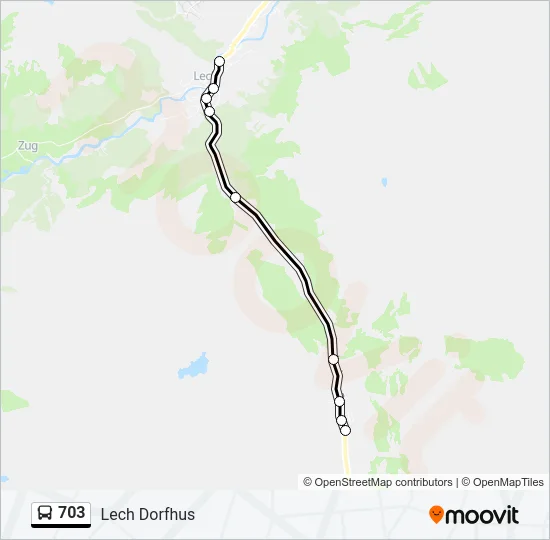 703 Bus Line Map