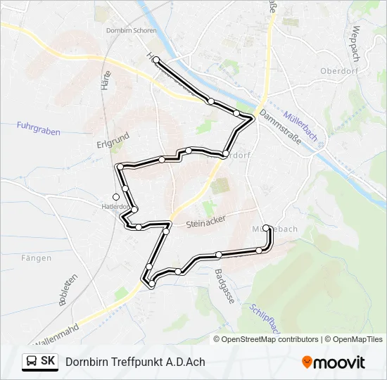 SK Bus Line Map