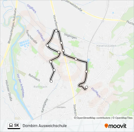 SK Bus Line Map