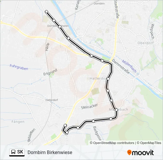 SK Bus Line Map