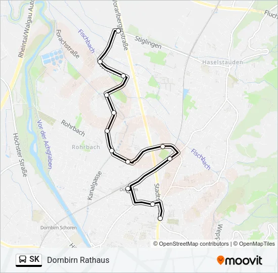 SK Bus Line Map