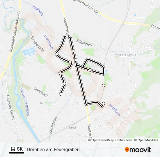 SK Bus Line Map
