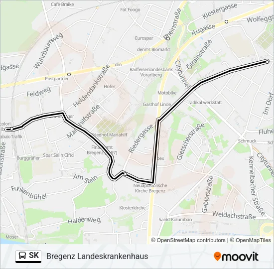SK Bus Line Map