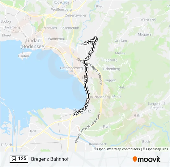 125 Bus Line Map