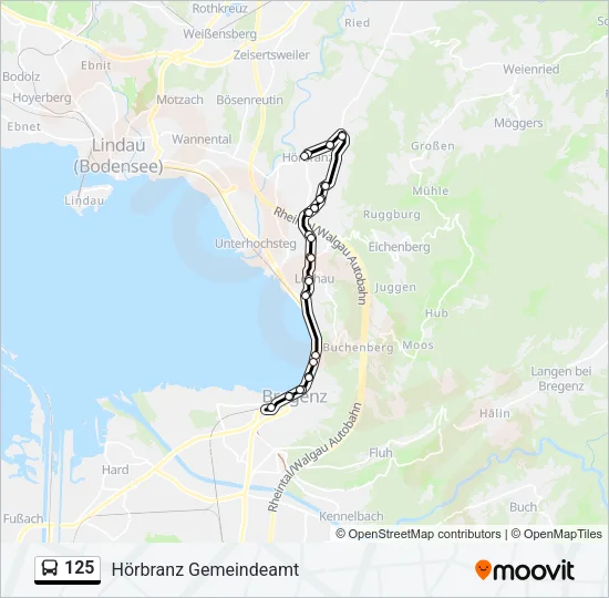 125 Bus Line Map