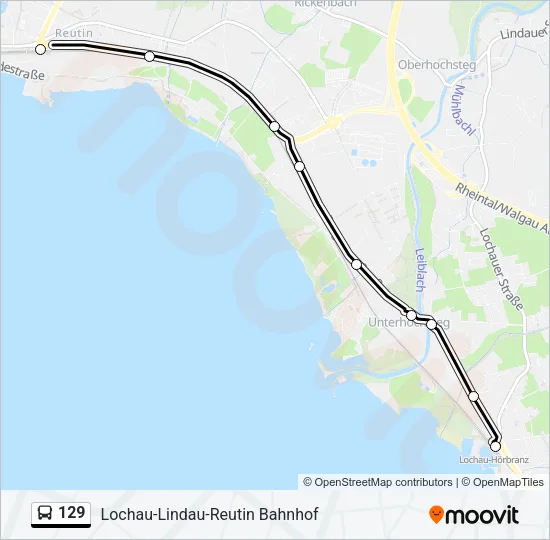 129 Bus Line Map