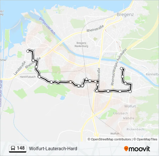 148 Bus Line Map