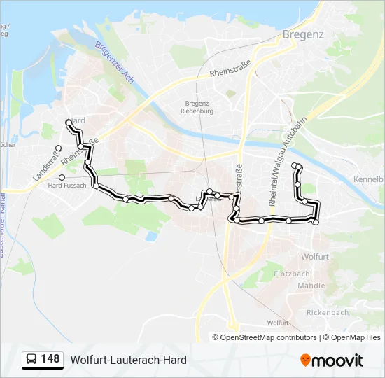 148 Bus Line Map