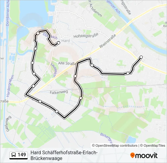 149 Bus Line Map