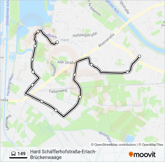 149 Bus Line Map