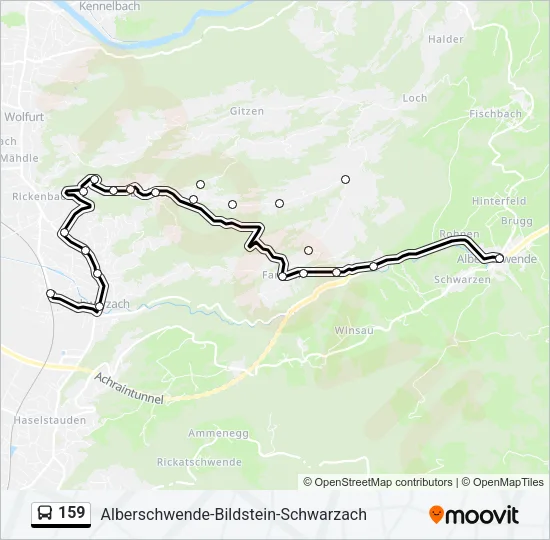 159 Bus Line Map