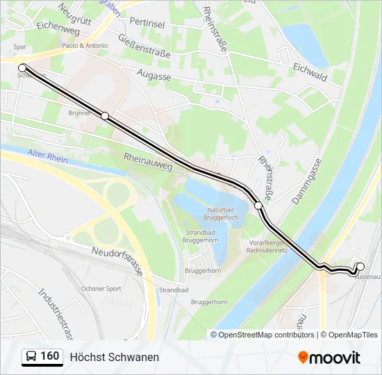 160 Bus Line Map