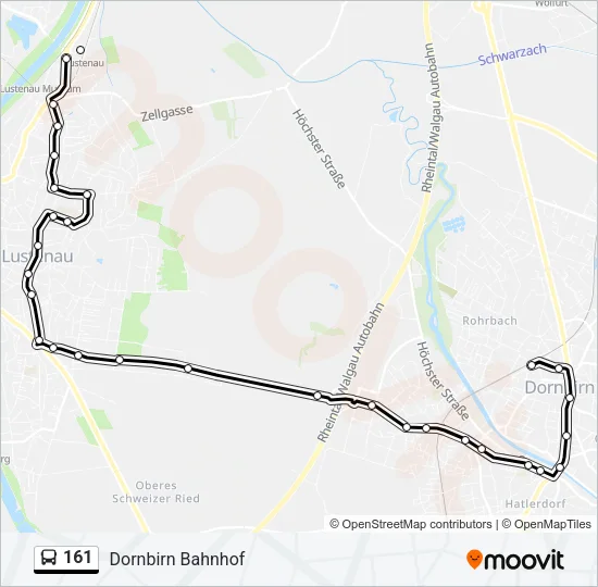 161 Bus Line Map