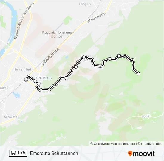 175 Bus Line Map