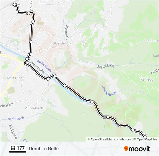 177 Bus Line Map