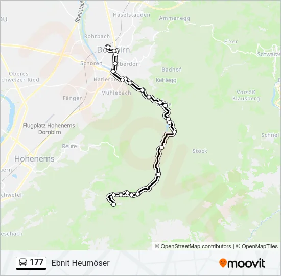 177 Bus Line Map