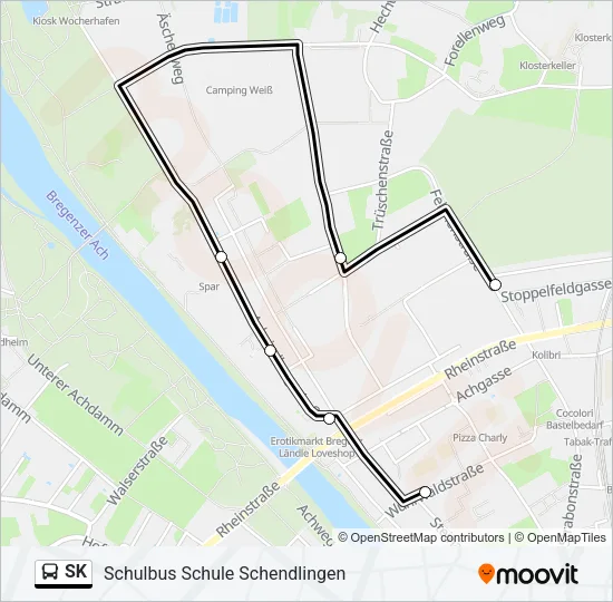 SK Bus Line Map