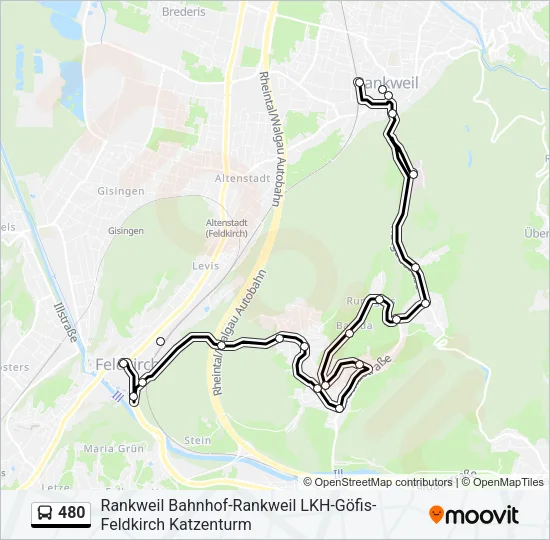 480 Bus Line Map