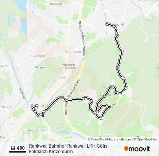 480 Bus Line Map