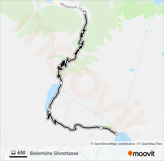 650 Bus Line Map