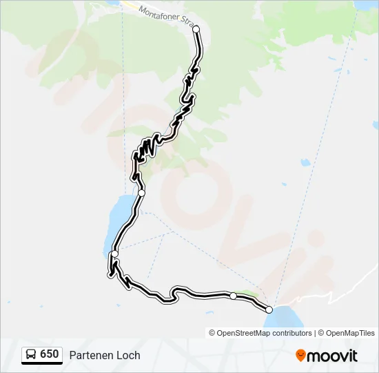 650 Bus Line Map