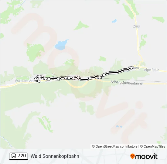 720 Bus Line Map